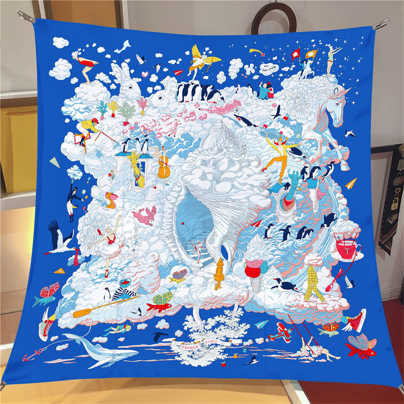 POBING Twill Silk Scarf Women  - огляд і ціна Silk Scarf Square